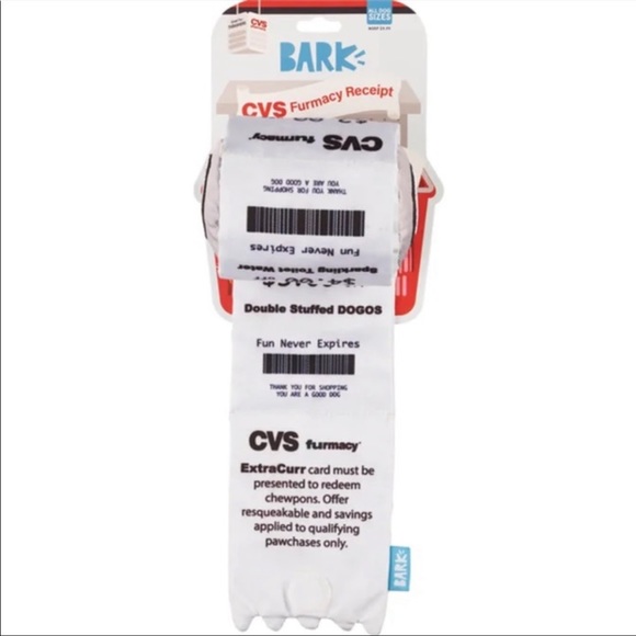Bark Dog Cvs Furmacy Receipt Bark Dog Toy Poshmark